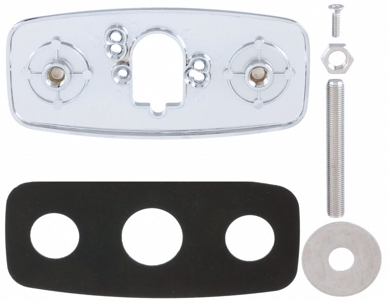 Zurn Trim and Cover Plate, Fits Brand Zurn, For Use with Series Z6000, Chrome - P6920-CP4