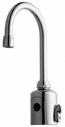 Chicago Faucets Chrome, Gooseneck, Bathroom Sink Faucet, Motion Sensor Faucet Activation, 0.5 gpm - 116.123.AB.1