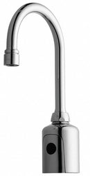 Chicago Faucets Chrome, Gooseneck, Bathroom Sink Faucet, Motion Sensor Faucet Activation, 0.5 gpm - 116.213.AB.1