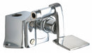 Chicago Faucets Single Foot Pedal Box, Fits Brand Chicago Faucets, Finish Chrome, Brass - 628-ABCP