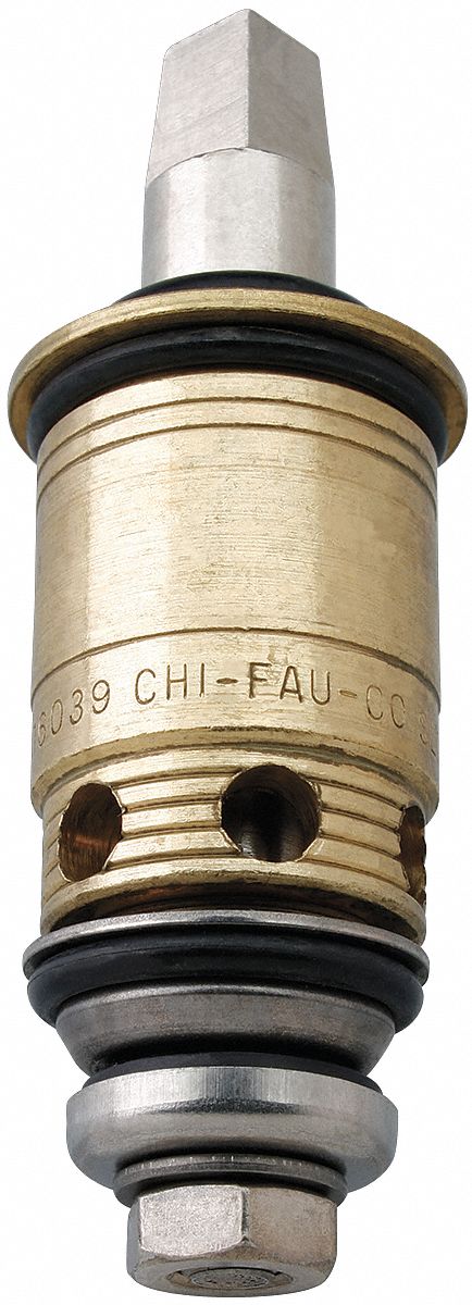 Chicago Faucets LH Slo-Comp. Cartridge, Fits Brand Chicago Faucets, Brass, Brass Finish - 217-XTLHJKABNF
