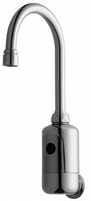 Chicago Faucets Chrome, Gooseneck, Bathroom Sink Faucet, Motion Sensor Faucet Activation, 0.5 gpm - 116.204.AB.1