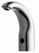 Chicago Faucets Chrome, Mid Arc, Bathroom Sink Faucet, Motion Sensor Faucet Activation, 0.5 gpm - 116.212.AB.1
