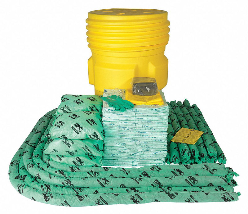 Brady Spill Kit/Station, Drum, Chemical, Hazmat, 82 gal - SKH-95