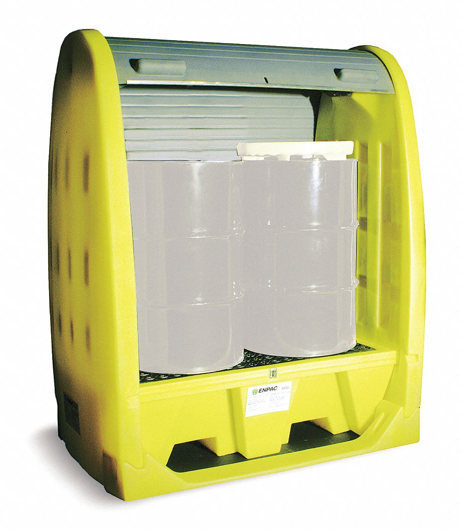 Enpac Rolltop Drum Spill Cntnmnt, 72 in. H - 4062-YE | Spill Control ...
