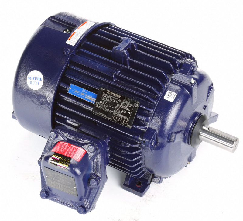 Marathon Motors 15 HP Hazardous Location Motor,3-Phase,1775 Nameplate RPM,230/460 Voltage,Frame 254T - 254TTGN6531