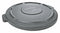 Rubbermaid BRUTE Series, Trash Can Top, Round, Flat, 20 gal, Gray - FG261960GRAY