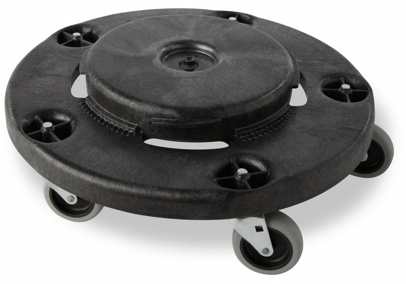 Rubbermaid Container Dolly, 250 lb Load Capacity, Round, 1 Max. No. of Containers - FG264000BLA