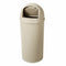 Rubbermaid 15 gal Round Trash Can, Plastic, Beige - FG816088BEIG