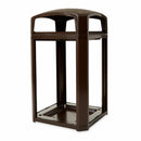 Rubbermaid 50 gal Square Trash Can, Plastic, Sable - FG397500SBLE