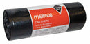 Tough Guy Trash Bag, 33 gal., Super Hexene HAO, Coreless Roll, Black, PK 25 - 5WG08