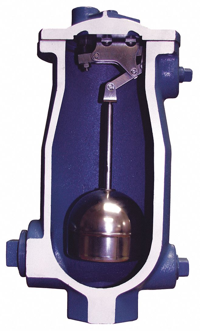 Val-Matic 150 psi Waste Water Air Release Valve, 2 in Inlet Size, 1/2 in Outlet Size - 48A