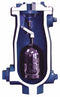 Val-Matic 150 psi Waste Water Air Release/Air Vacuum Valve, 3 in Inlet Size, 3 in Outlet Size - 803A