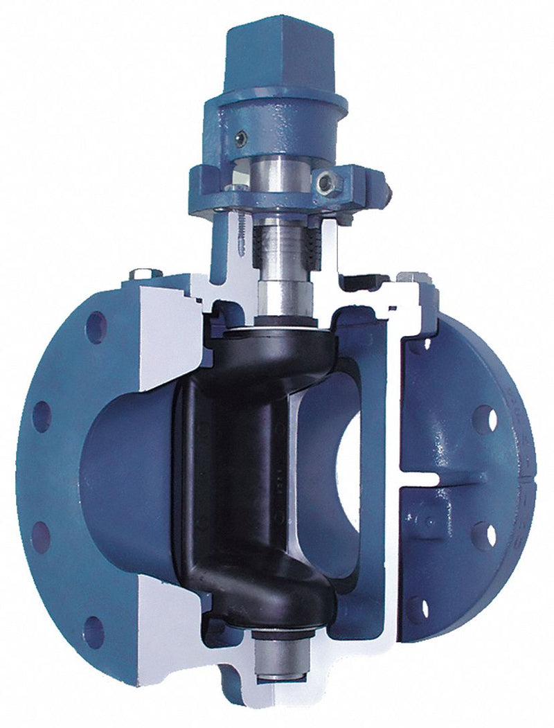 Val-Matic 11 1/2 inL x 22 5/8 inH Cast Iron Flanged Plug Valve, 8 in Pipe Size - 5808RN