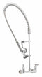 T&S Brass Chrome, Gooseneck, Pre-Rinse Faucet, Manual Faucet Activation, 1.42 gpm - B-0133-B