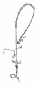 T&S Brass Chrome, Gooseneck, Pre-Rinse Faucet, Manual Faucet Activation, 1.42 gpm - B-2338