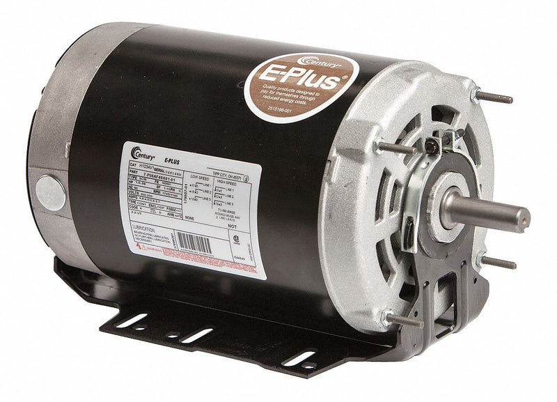 Century 1-1/2 to 11/16 HP Belt Drive Motor, 3-Phase, 1745/1140 Nameplate RPM, 200-230 Voltage, Frame 56H - H1034V1