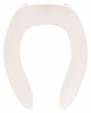Centoco Elongated, Standard Toilet Seat Type, Open Front Type, Includes Cover No, White - GRAMFR500-001