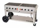 Crown Verity 129000 BtuH Stainless Steel Gas Grill with Two 20 lb. Tanks - MCB-60