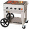 Crown Verity 64500 BtuH Stainless Steel Gas Grill with One 20 lb. Tank - MCB-30