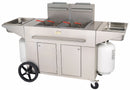 Crown Verity 53" x 30 1/2" x 48 3/4" 80-lbs. Stainless Steel Portable Fryer - PF-2