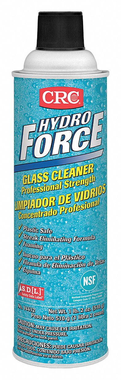 CRC Glass Cleaner, 20 oz Cleaner Container Size, Hard Nonporous ...
