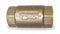 Campbell Check Valve, 1 in, Single, Inline Spring, Brass, FNPT x FNPT - 4031E