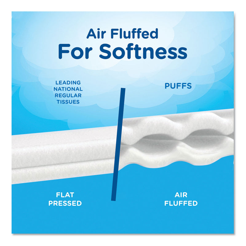Puffs Plus Lotion Facial Tissue, 2-Ply, White, 116 Sheets/Box, 3 Boxes/Pack, 8 Packs/Carton - PGC82086CT