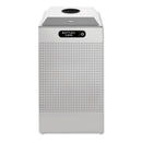 Rubbermaid Silhouette Can/Bottle Recycling Receptacle, Square, Steel, 29 Gal, Silver - RCPDCR24CSM