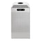 Rubbermaid Silhouette Can/Bottle Recycling Receptacle, Square, Steel, 29 Gal, Silver - RCPDCR24CSM