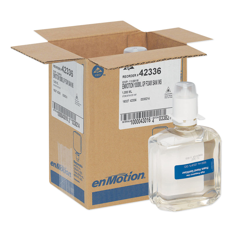 Georgia-Pacific Gp Enmotion Gen2 Foam Hand Sanitizer Dispenser Refill, Unscented, 1000 Ml, 2/Carton - GPC42336