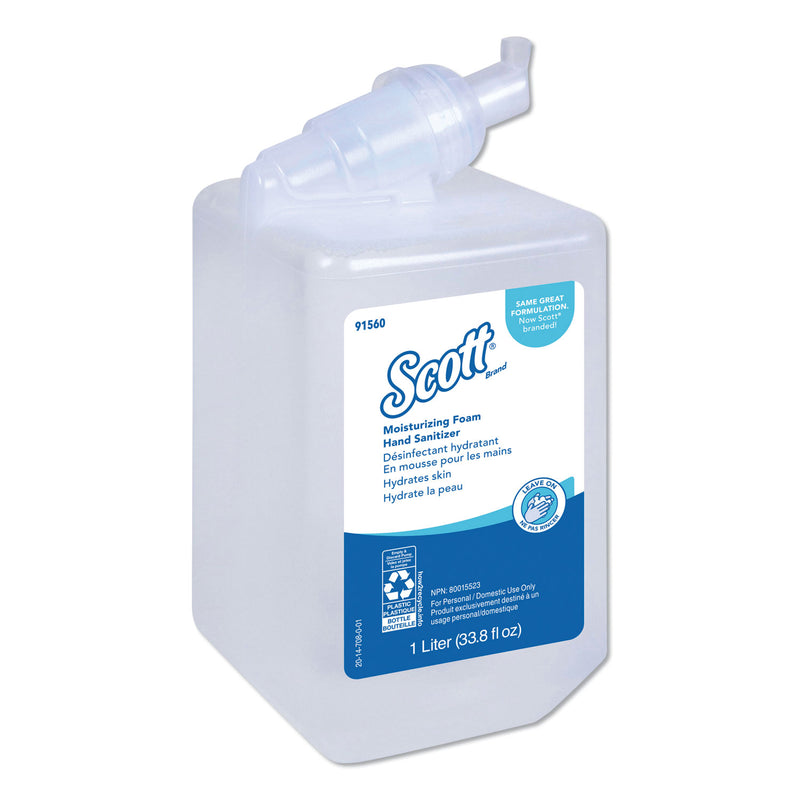 Scott Pro Moisturizing Foam Hand Sanitizer, 1000Ml, Clear, 6/Carton - KCC91560