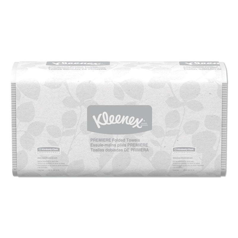 Kleenex Premiere Folded Towels, 9 2/5 X 12 2/5, White, 120/Pack, 25 Packs/Carton - KCC13254