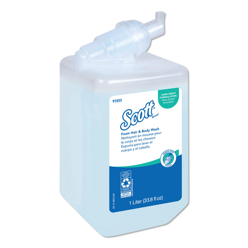 Scott Pro Foam Hair And Body Wash, 1000 Ml, Refill, 6/Carton - KCC91553