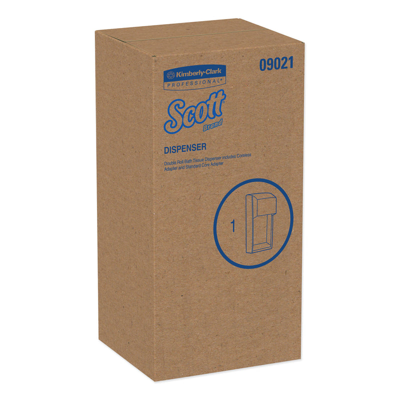 Scott Essential Srb Tissue Dispenser, 6 6/10 X 6 X 13 6/10, Plastic, Smoke - KCC09021