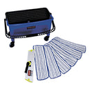 Rubbermaid Microfiber Floor Finishing System, 3 Gal, Blue/Black/White - RCPQ050
