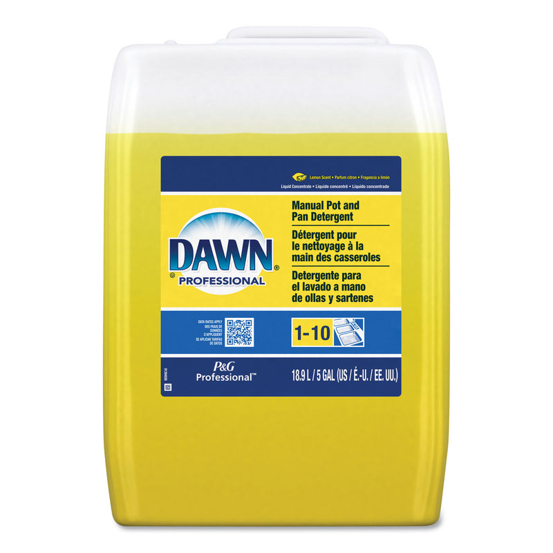 Dawn Manual Pot/Pan Dish Detergent, Lemon Scent, Liquid, 5 Gal Pail - PGC70682