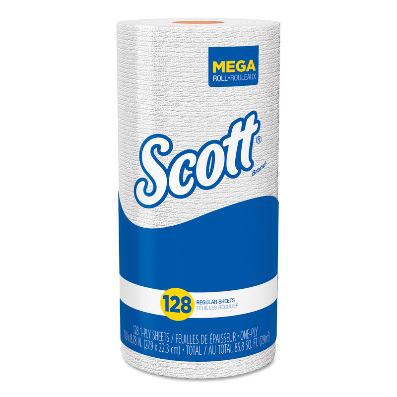 Scott Kitchen Roll Towels, 11 X 8.75, 128/Roll, 20 Rolls/Carton - KCC41482