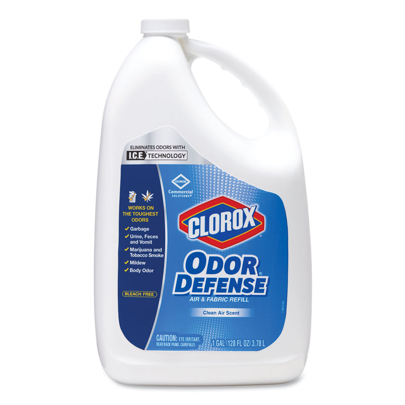 Clorox Commercial Solutions Odor Defense Air/Fabric Spray, Clean Air Scent, 1 Gal Bottle - CLO31716EA