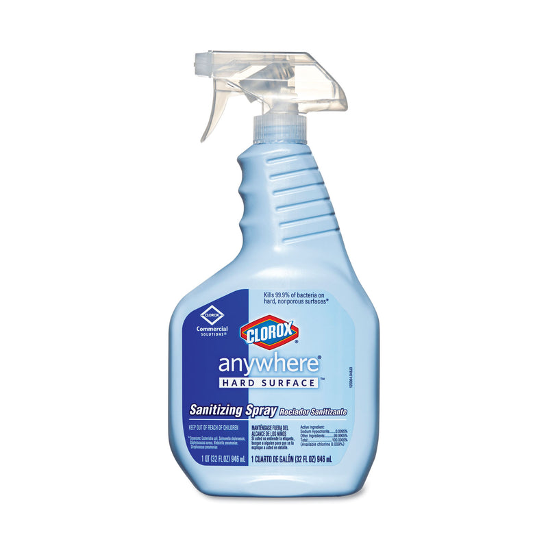 Clorox Anywhere Hard Surface Sanitizing Spray, 32Oz Spray Bottle, 12/Carton - CLO01698CT