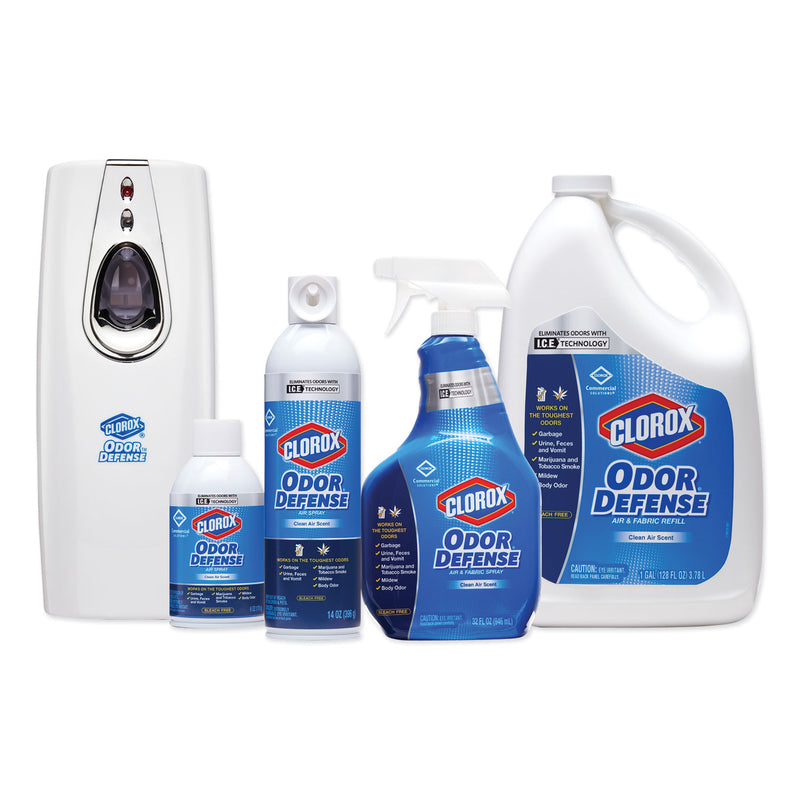Clorox Commercial Solutions Odor Defense Air/Fabric Spray, Clean Air Scent, 1 Gal Bottle - CLO31716EA