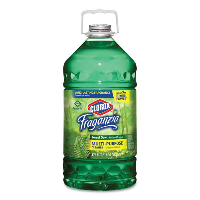 Clorox Fraganzia Multi-Purpose Cleaner, Forest Dew Scent, 175 Oz Bottle, 3/Carton - CLO31525