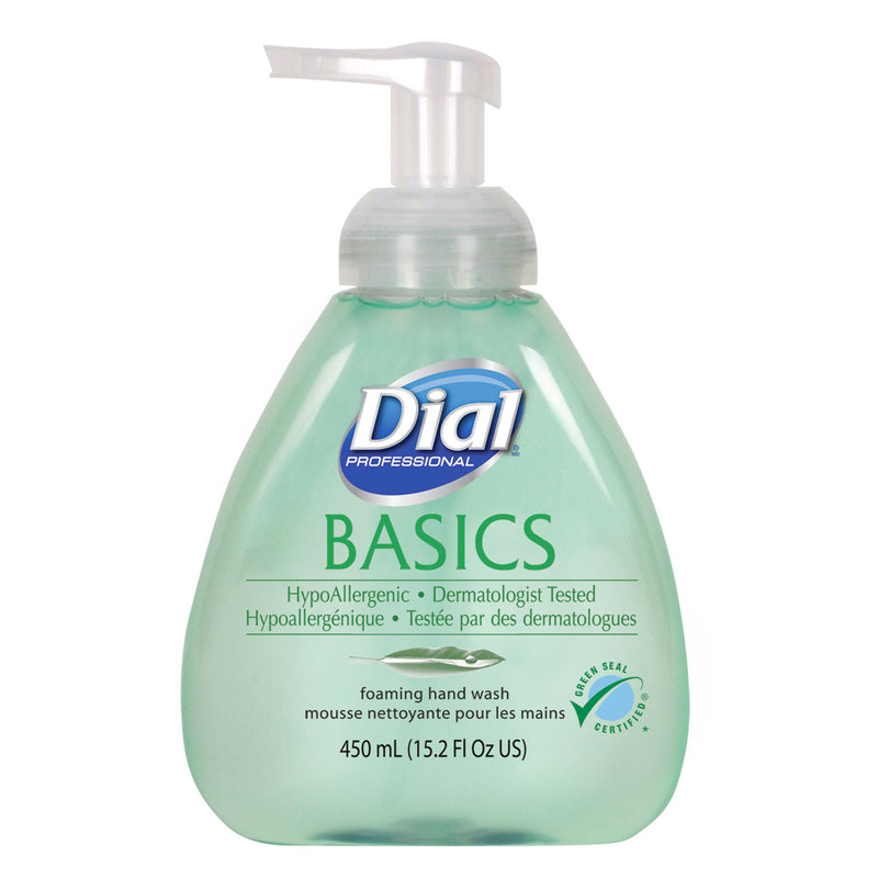 Dial Basics Foaming Hand Soap, Original, Honeysuckle, 15.2 Oz Pump Bottle, 4/Carton - DIA98609