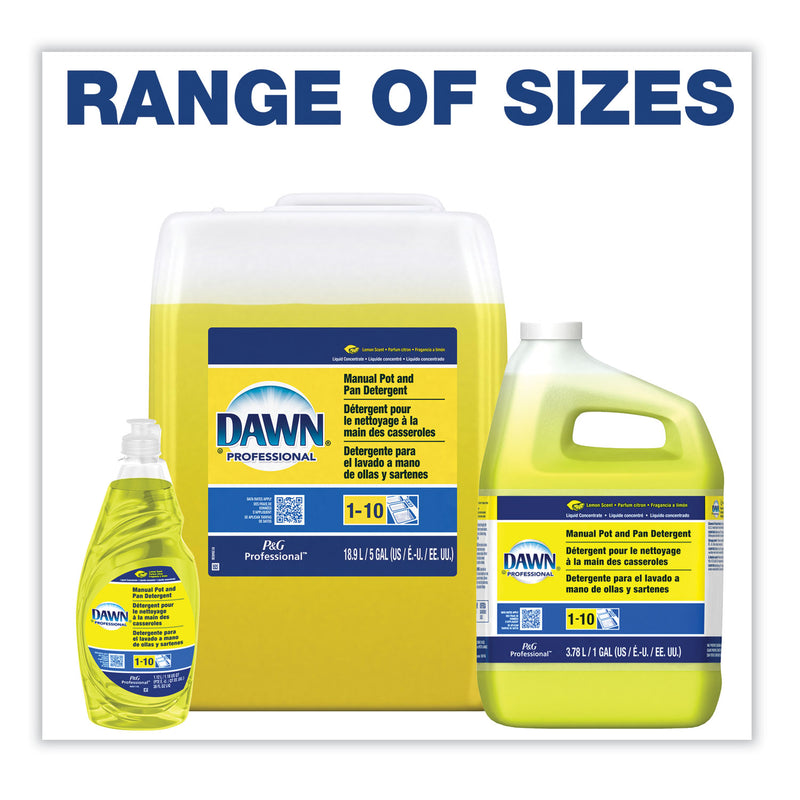 Dawn Manual Pot/Pan Dish Detergent, Lemon, 38 Oz Bottle, 8/Carton - PGC45113