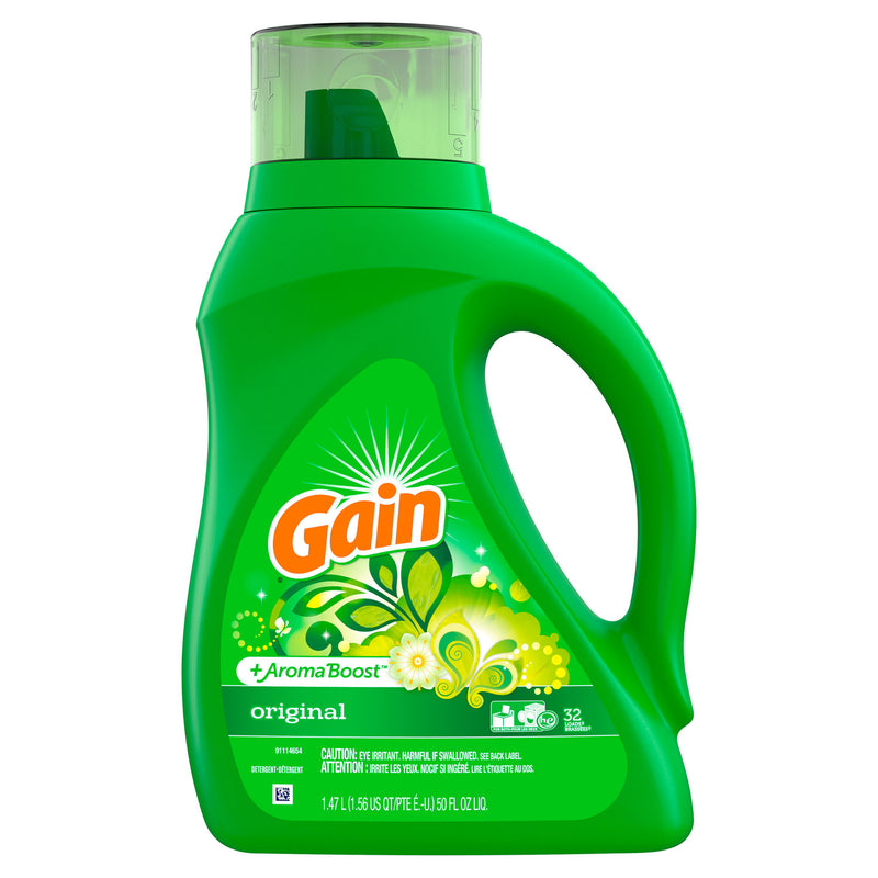 Gain Liquid Laundry Detergent, Original, 50Oz Bottle, 6/Carton - PGC12784