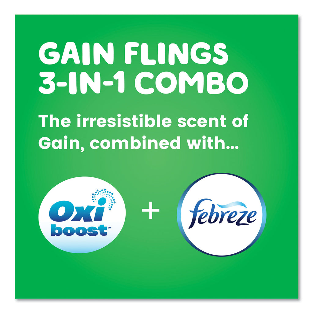 Gain Flings Laundry Detergent Pods, Original Scent, 72/Container PGC86792EA
