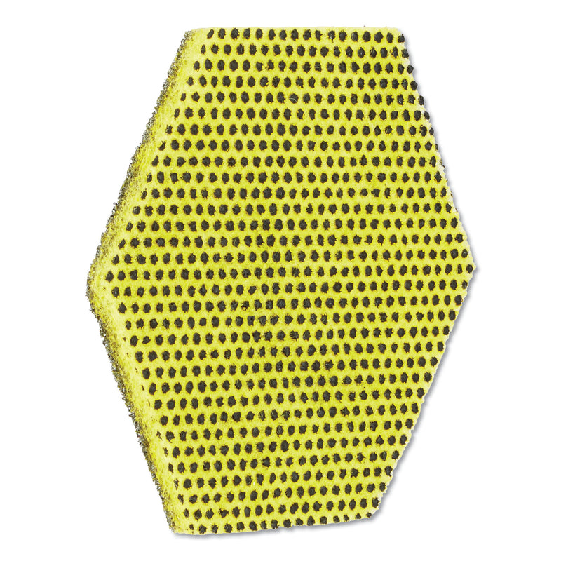 Scotch-Brite Dual Purpose Scour Pad, 5" X 5", Green/Yellow, 15/Carton - MMM96HEX