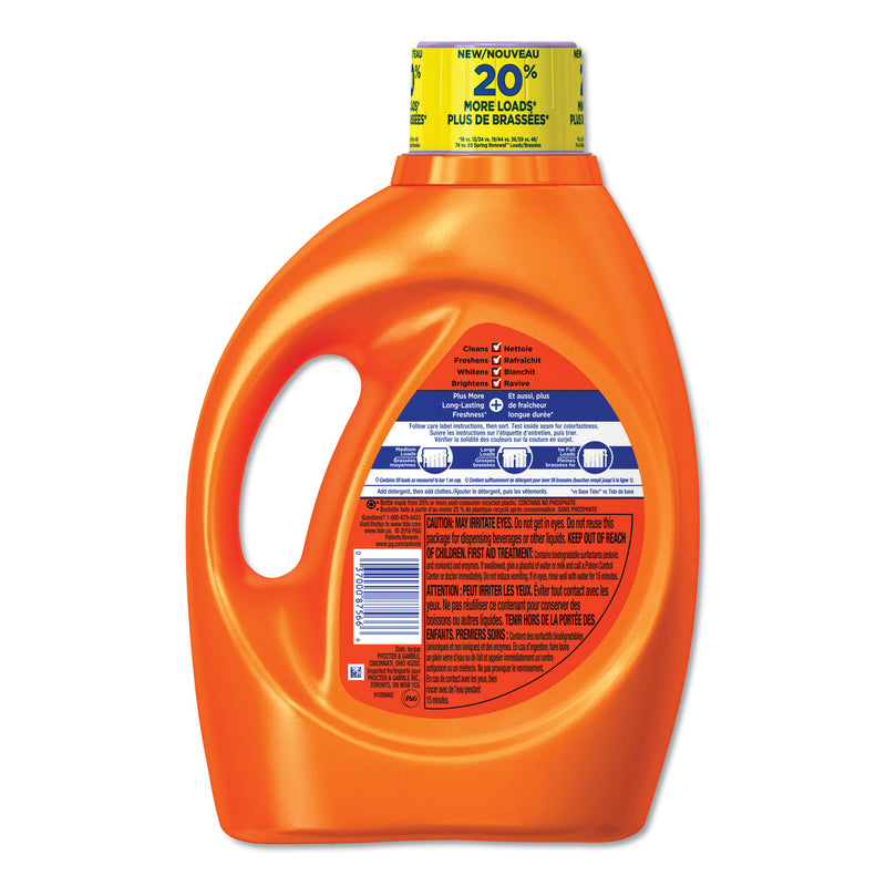 Tide Plus Febreze Liquid Laundry Detergent, Spring & Renewal, 92Oz Bottle - PGC87566EA