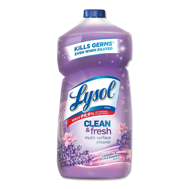 Lysol Clean And Fresh Multi-Surface Cleaner, Lavender And Orchid Essence, 40 Oz Bottle, 9/Carton - RAC78631