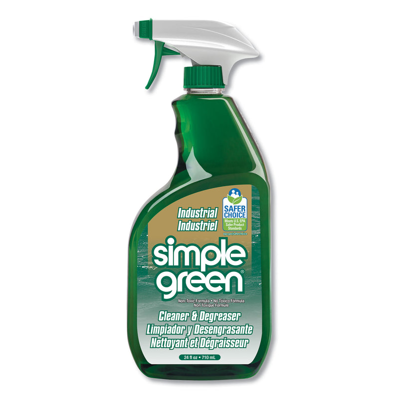Simple Green Industrial Cleaner And Degreaser, Concentrated, 24 Oz Bottle, 12/Carton - SMP13012CT